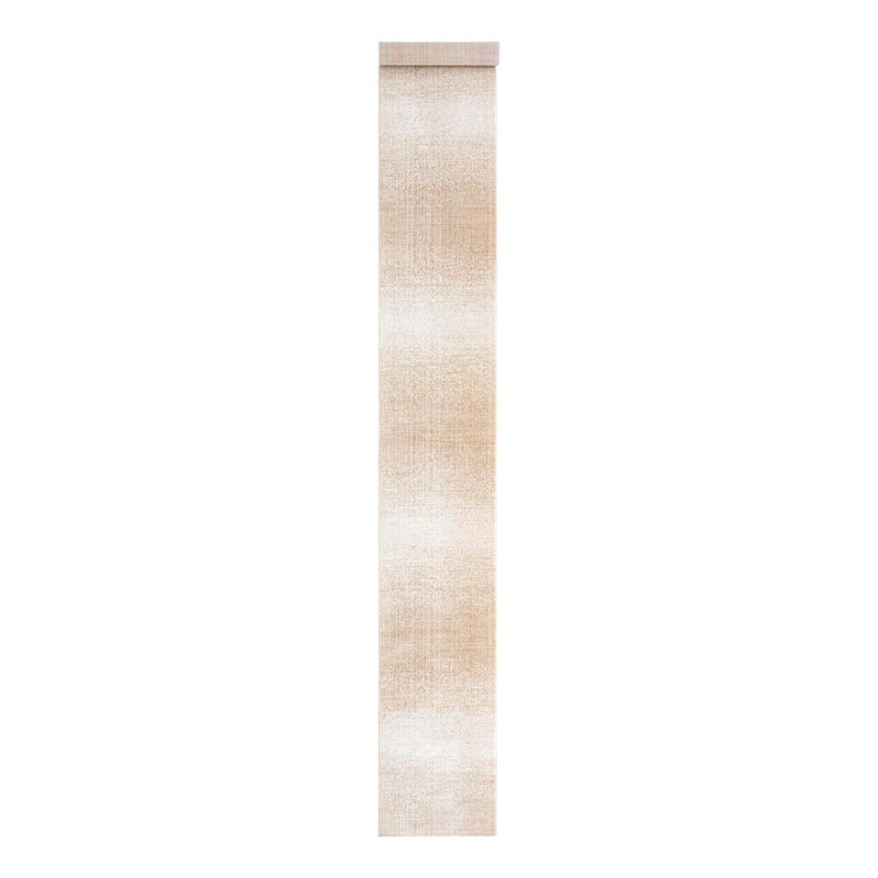 Hulsey Striped Ivory Area Rug, Runner 3'1" x 26'3"