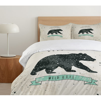 Microfiber 3 Piece Duvet Cover Set -  Ambesonne, nev_44037_queen