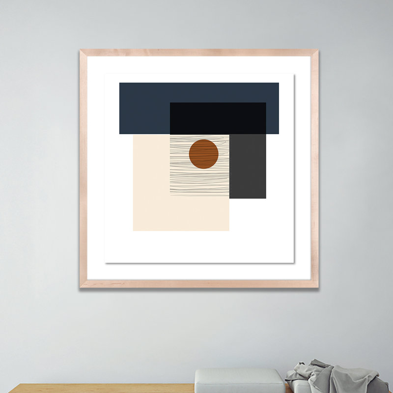 Midcentury IX Print by Jess Engle, Natural, 40" H x 40" W x 2.5" D