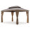 Pavillon de jardin en aluminium avec toit rigide et double toit: protection durable et design élégant