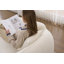 Chaise longue moderne en chenille courbée moderne avec siège profond, canapé-lit convertible, idéale pour le salon et les appartements.-1338071889