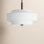 Flaire 4 - Light Steel Dimmable Drum Chandelier