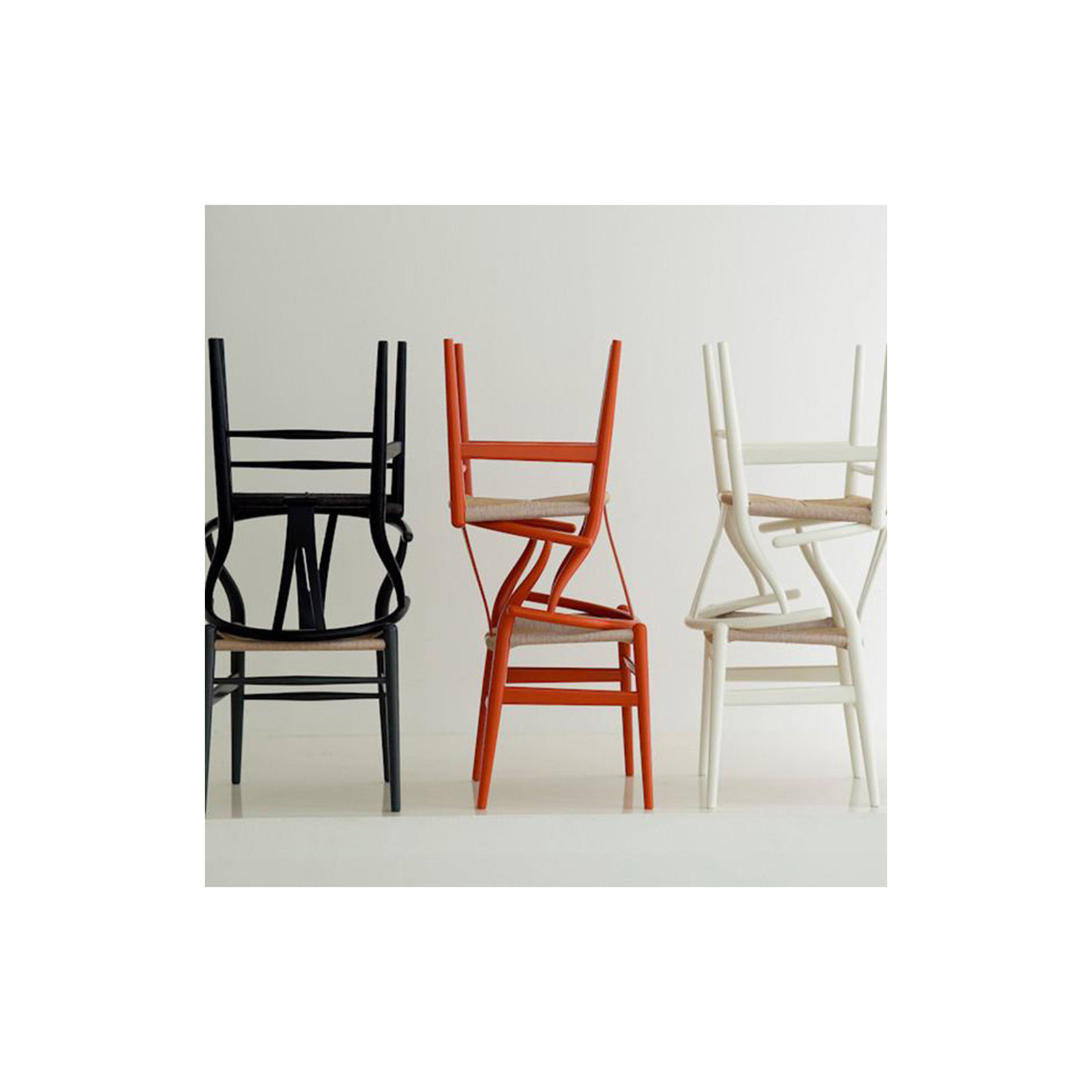 Baruti Wooden Wicker Dining Chair, Black/Black