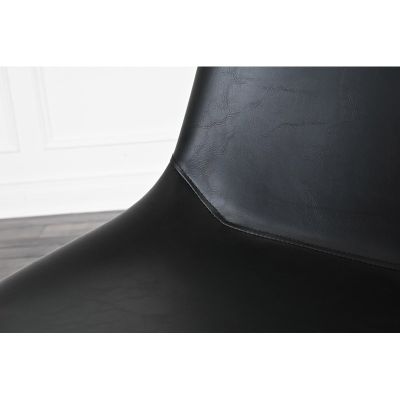 Chaise rembourrée Oslo, Noir