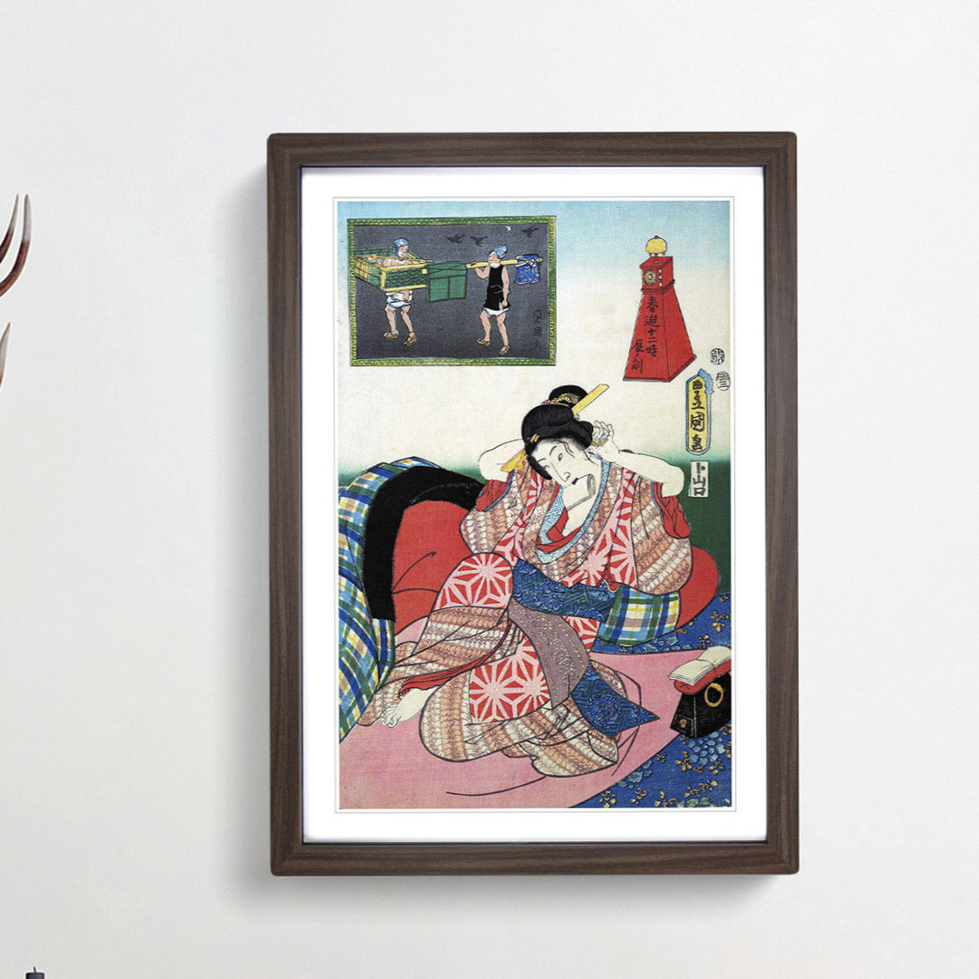 Hour of the Dragon by Utagawa Kunisada - Framed Print