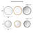 Beaded Round Wall Mirror 27"D-2017587161