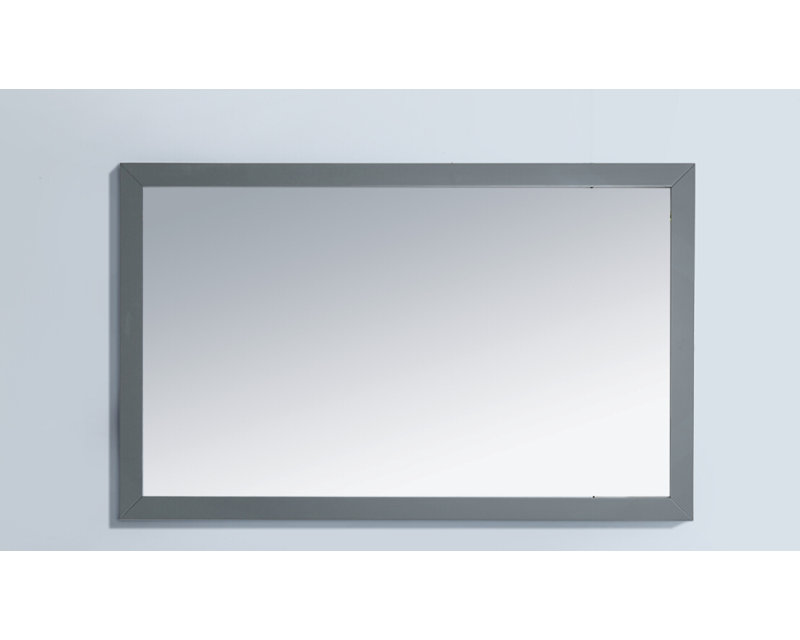 Markes Mirror, 30" H x 48" W, Gray