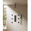 Ensemble de système de douche thermostatique numérique, pomme de douche à pluie à DEL 12 po avec valve brute-82331445