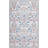 Primrose Art Nouveau Floral Border Machine-Washable Indoor Rug-123060132-123056218