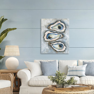 Oyster Bar Trio Canvas, design by Carol Robinson