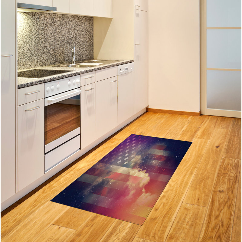 Tapis décoratif en fibre de polyester à haute densité Outer Space, Rectangle 2 pi 7 po x 5 pi
