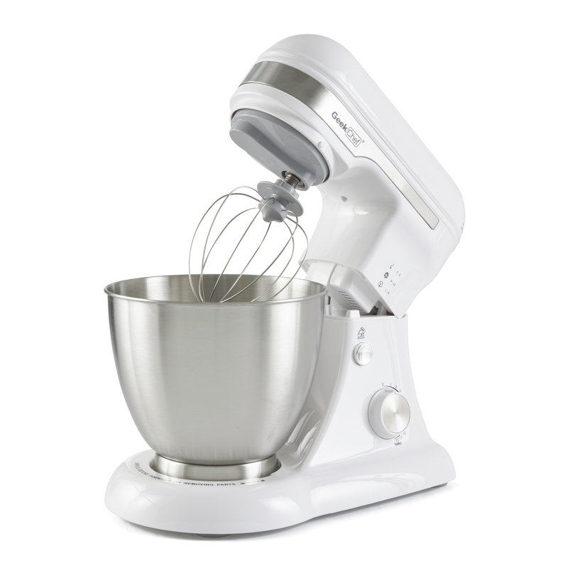 Geek Chef 12 Speed 4.80 Quarts Stand Mixer, White