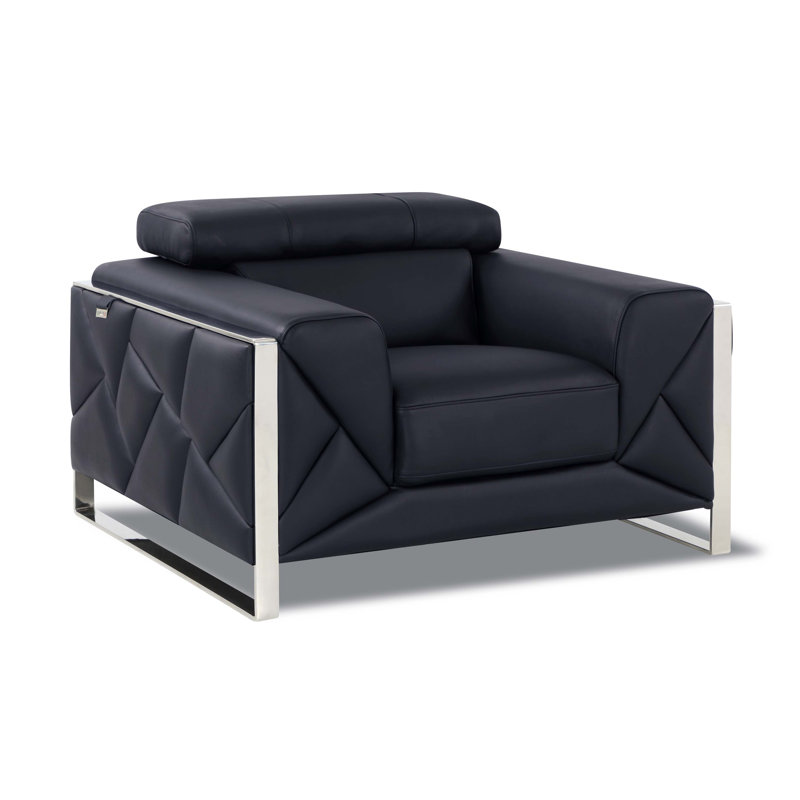 Fauteuil en cuir italien Global United