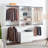Devi White Wall Mounted Wood Closet System-854469091