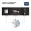 Ensemble de garniture de robinet thermostatique de douche à trois fonctions Grohe Grohtherm-71415983