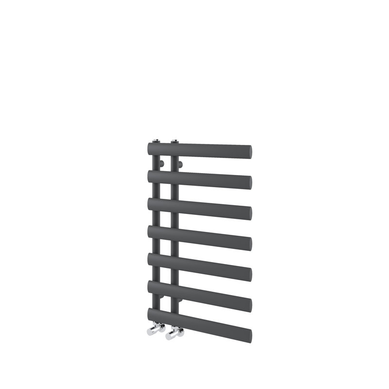 Flat Panel Towel Rail Heated Towel Rails, 780mm H x 500mm W x 60mm D, Anthracite