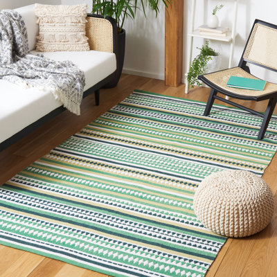 Adama Hand Woven Cotton Striped Rug