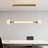 Led Linear Chandeliers Gold Pedant Lamp Dimmable Warm White Light