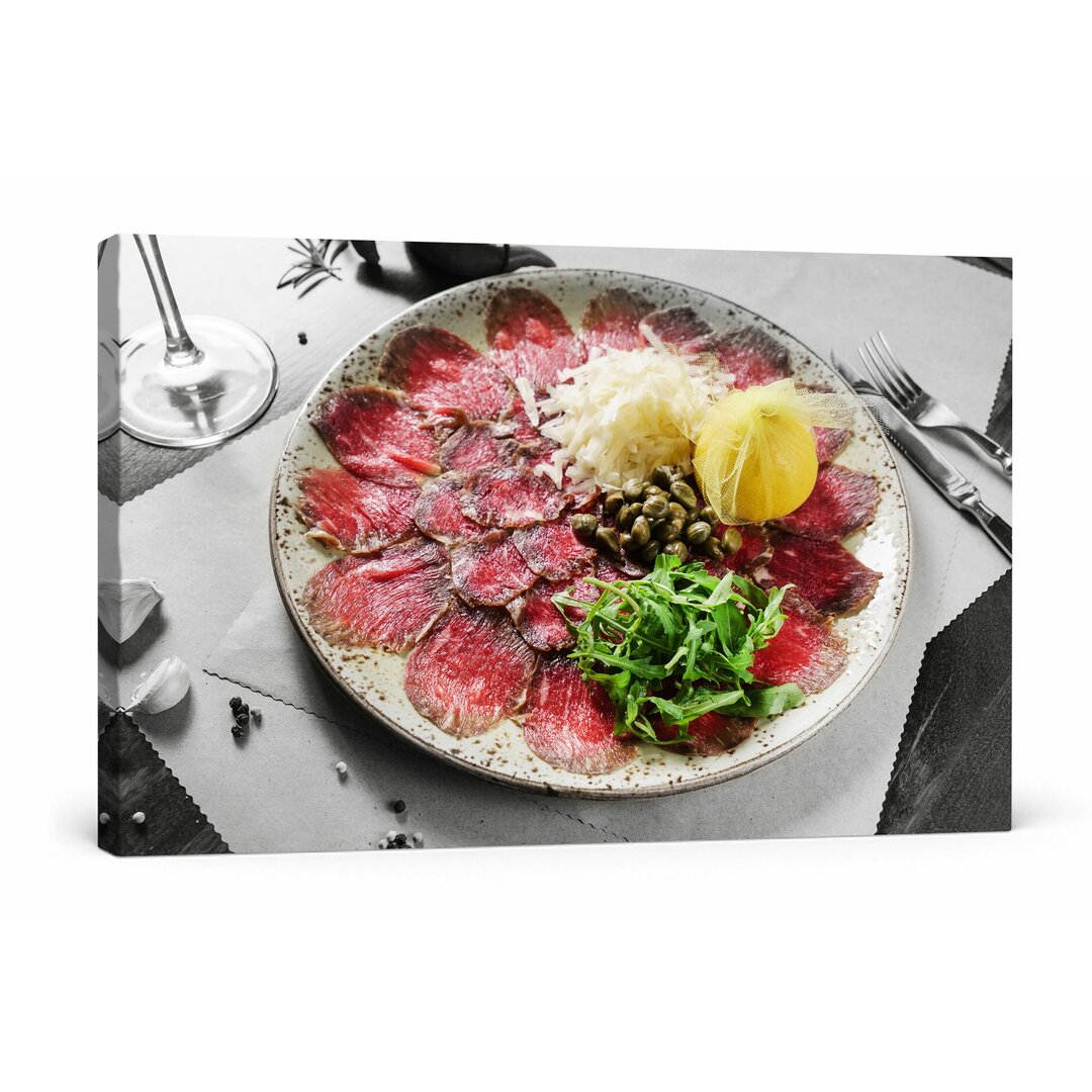 Leinwandbild Appetitliches Carpaccio