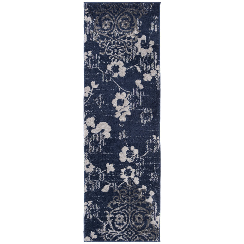 Mehl Performance Floral Rug, Runner 2'6" x 12'