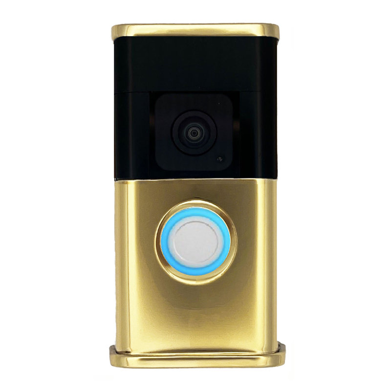 Housse de sonnette traditionnelle (Ring 3, 3 Plus, 4, Batterie Plus, Compatible Batterie Pro), Laiton poli