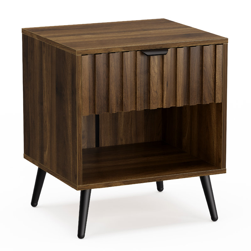 17.72cm W Bedside Table, One Drawer