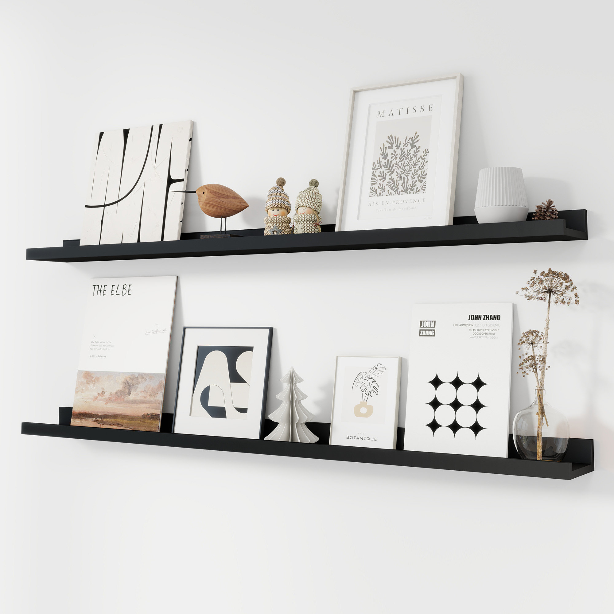 Millwood Pines Darlicia 2 Piece Picture Ledge Wall Mounted Shelf & Reviews | Wayfair