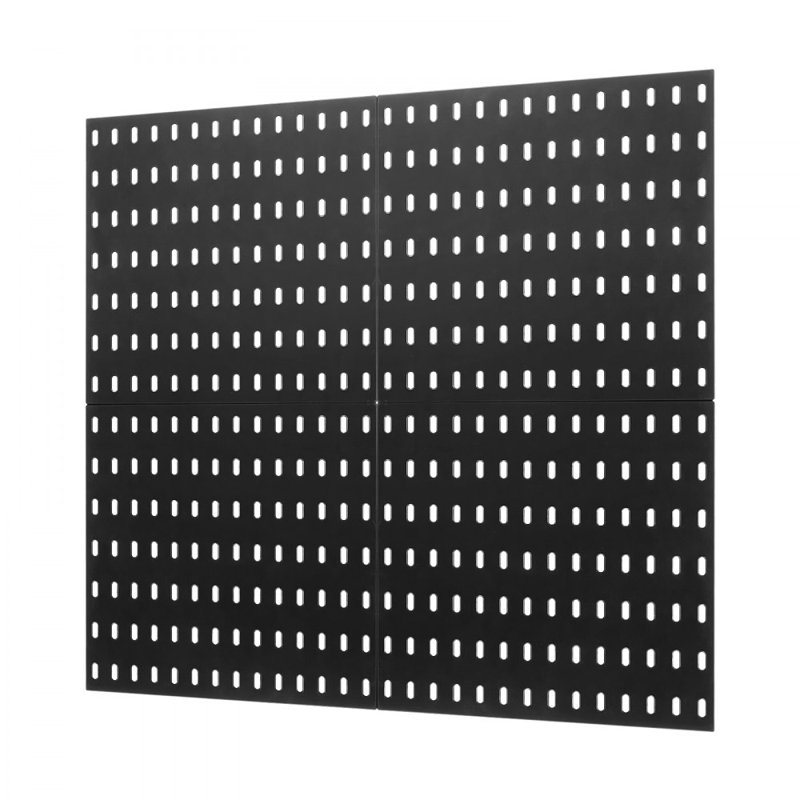 Pegboard Combination Kit 11 x 11" Plastic Pegboard Wall Organizer, Black