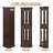 Eyisean Corner Curio Cabinet with Light Bulb, Tempered Glass Doors, Floor Standing Glass Display Cage with 6 Tempered Glass Shelves, Wine Cabinet Storage Rack for Bar and Liquor Storage-1485348210-1483231375