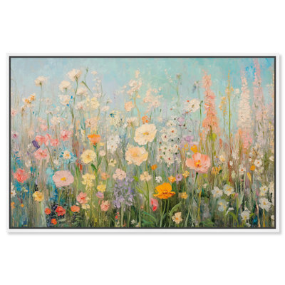 Art floral coloré sur toile Soft Focus Flora II par Art Remedy
