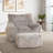 Compression Large Faux Fur Memory Foam Filled Bean Bag Chair For Adults And Kids-105318115