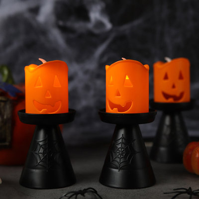Lanterne d'Halloween en forme de bougie d'Halloween
