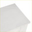 Table basse en pin antique blanc antique - Rangement spacieux, assemblage facile pour le vestibule et la chambre à coucher-1581406924