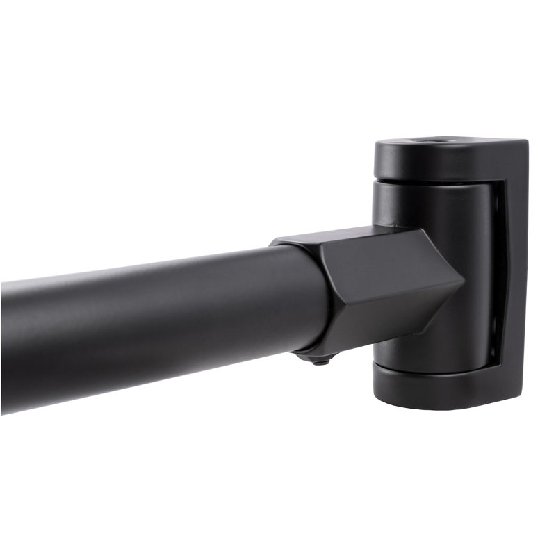 61'' Curved Shower Curtain Rod, Black