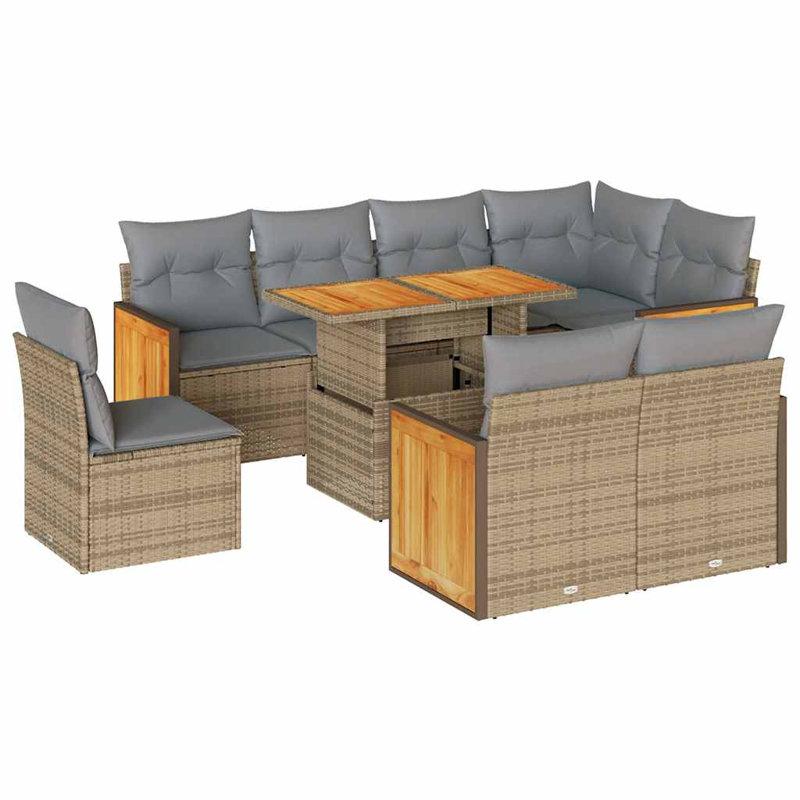  Garden Sofa Set Beige