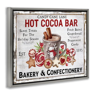 Art mural sur toile «Hot Cocoa Confectionery» par Creatif Belle