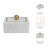Scarbrough Decorative Box Marble Stone Metal Brass Modern Storage Container with Removable Lid Contemporary Accent Box for Shelf or Tabletop Display Home Organizer Accessory Modern Design-89082147-89082145