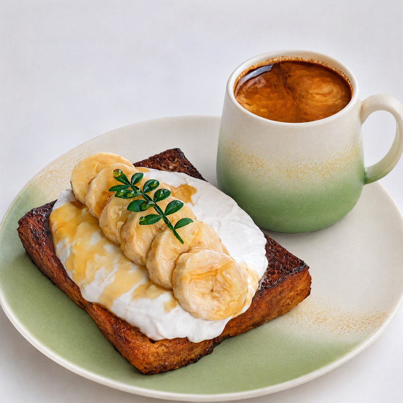 Ensemble de 4 tasses à café en grès de 35 cl, 12oz, Vert Yakushima