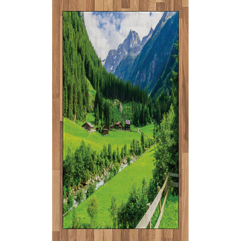 Tapis décoratif à haute densité Mountain Mountain, Rectangle 2 pi 7 po x 5 pi
