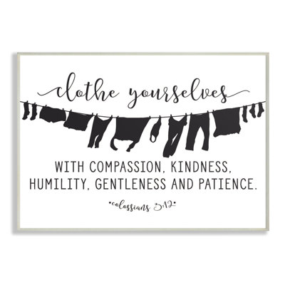 " Clothe Yourselves With Compassion Clothesline " by Lettered And Lined
