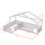 Structure de lit House avec clôture-1475202941