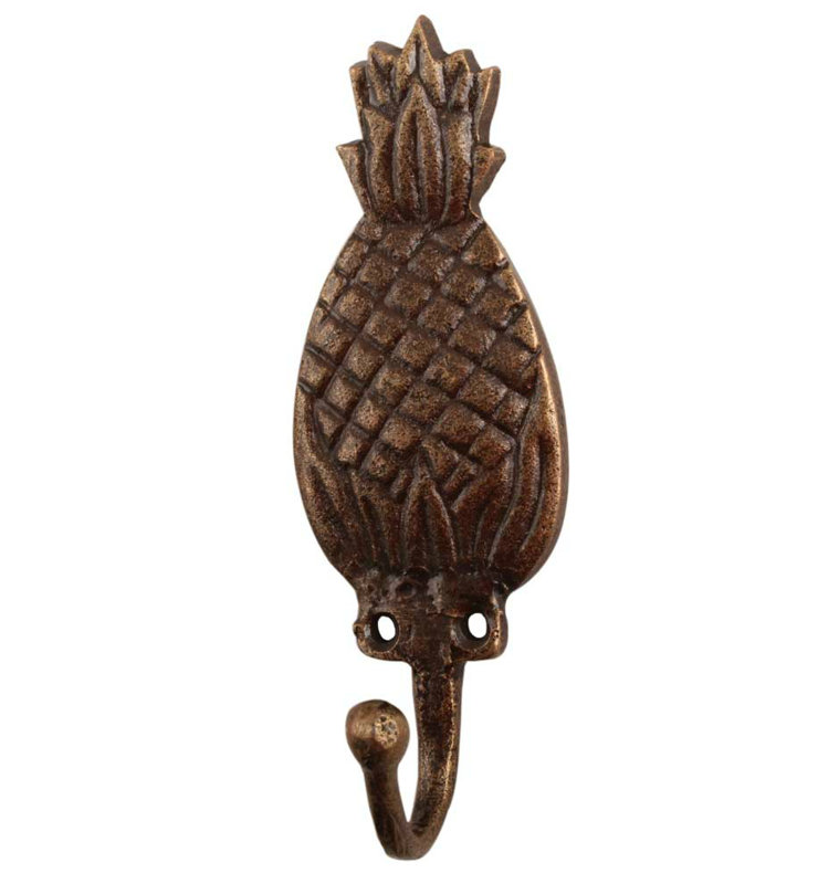 Crosby Iron Wall Hook, Antique Brass