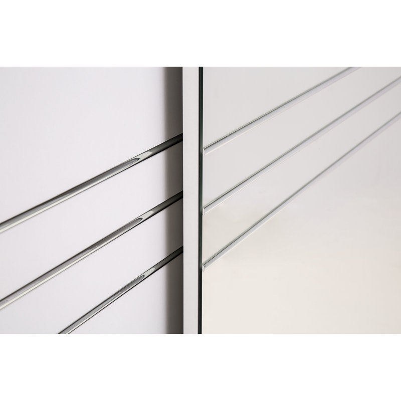 Minnis 3 Door Manufactured Wood Wardrobe, White
