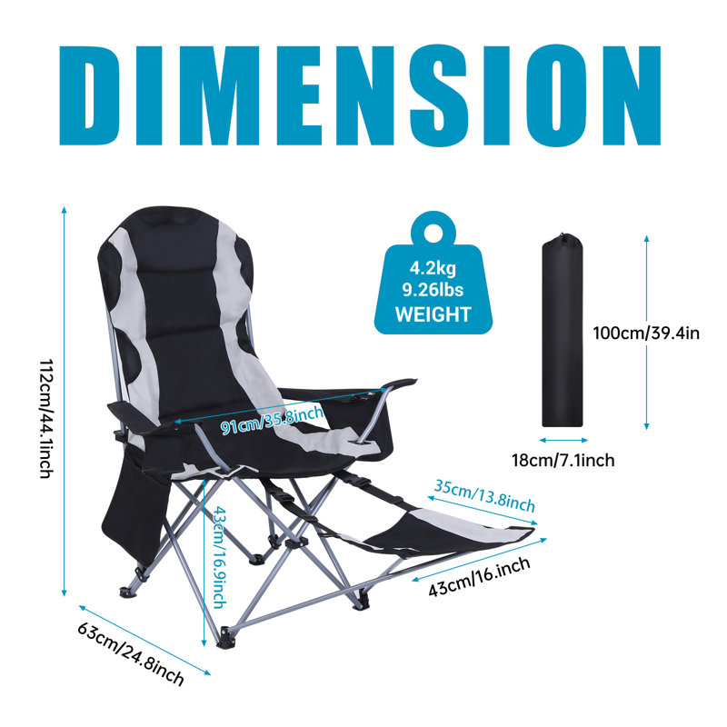 Chaise de camping pliante Stazia