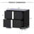 Mirrored Nightstand Bedside Table With Drawers-1179942888