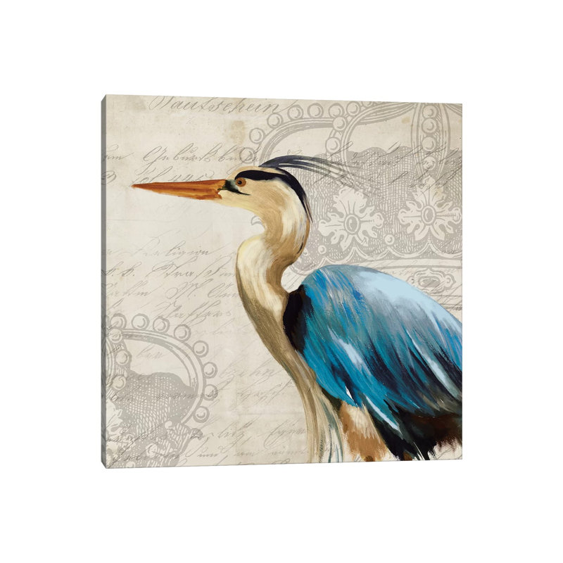 Heron II by Aimee Wilson - Wrapped Canvas Gallery-Wrapped Canvas Giclée, 30.48 cm H x 30.48 cm W