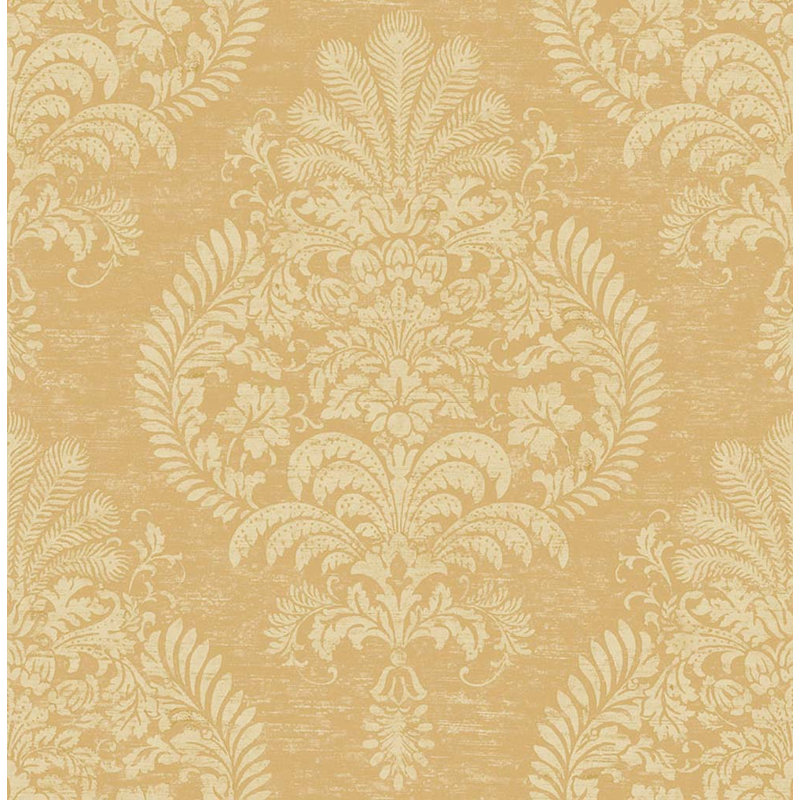 Rouleau de papier peint L 33 pi x l 20,5 po Lilianah, Miel