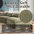 Boneless 133.9" Pure Sponge Soft Seat Sofa-841448425