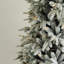 Sapin de Noël artificiel vert/blanc 7,5 '