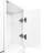 Versatile White Shoe Cabinet With 3 Flip Drawers And Pull-Down Changing Seat For Space Optimization
